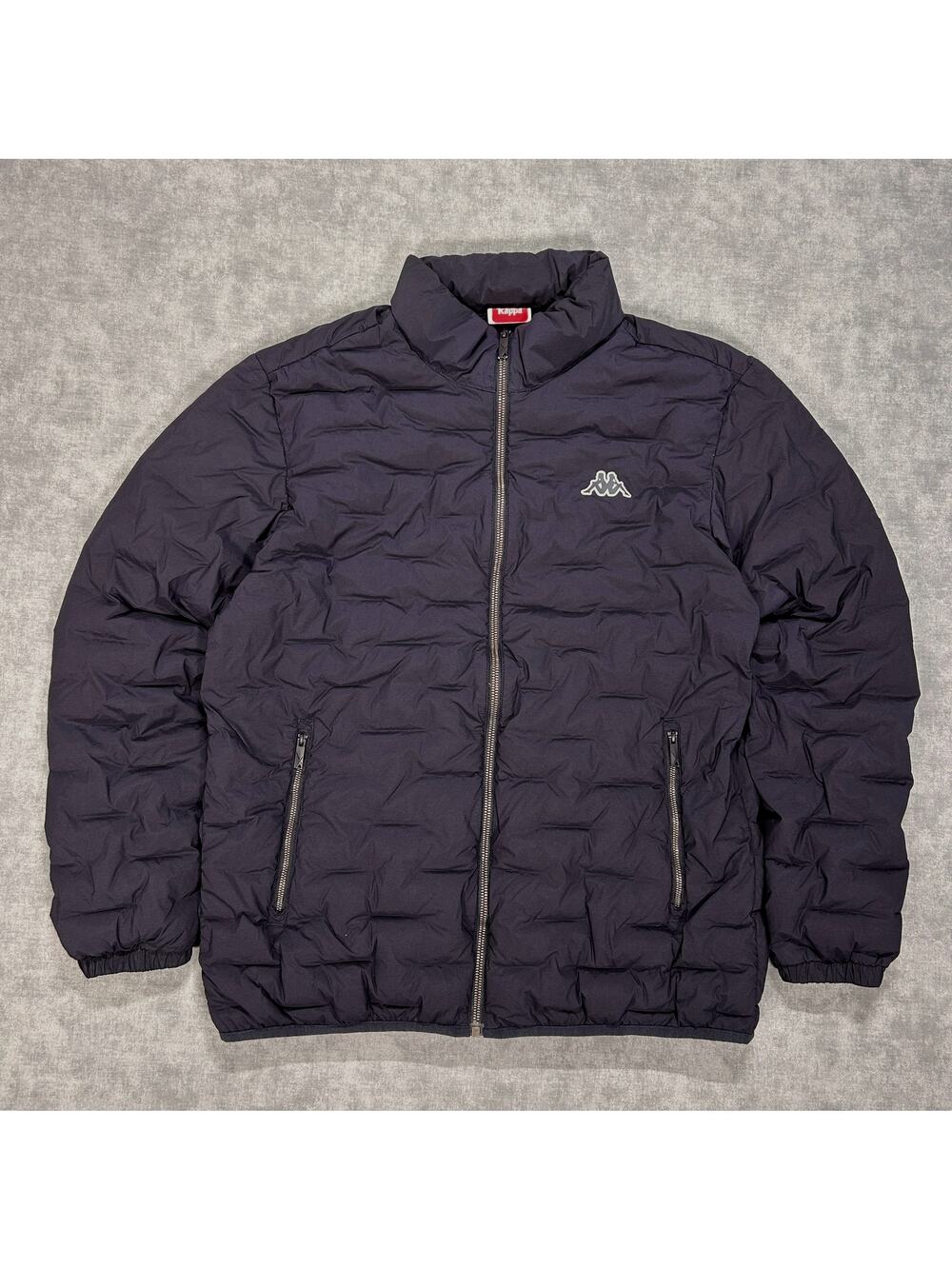 Kappa navy blue gorpcore sportswear goose down lightweight puffer jacket wms XL